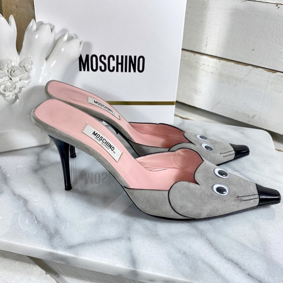 |SOLD| Moschino Couture Avantgarde Mouse Pumps - Picture 6 of 8